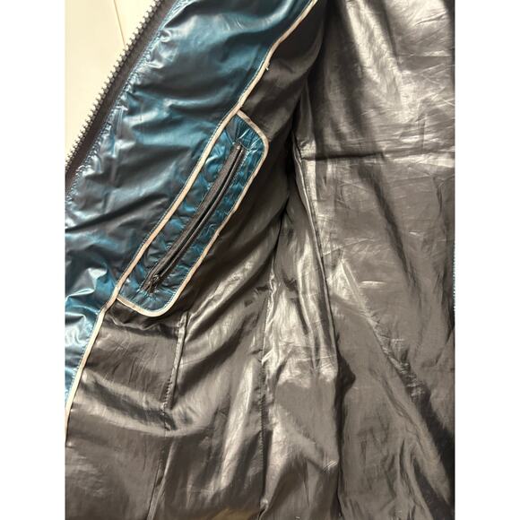 Andrew Marc Dark Green Puffer Jacket, Parka Length, Down Filled, Women's Size S - Picture 4 of 9